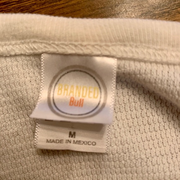 Branded Bull white long sleeve t-shirt medium - Picture 3 of 3